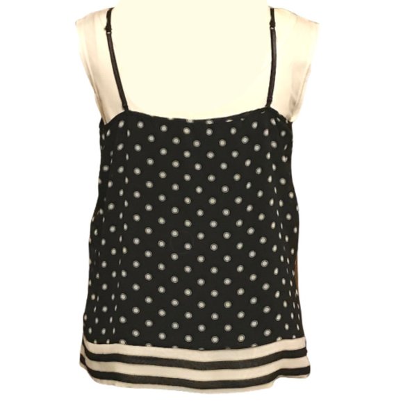 NY&Co Spaghetti Strap Top Black/Light Ivory - Picture 3 of 6